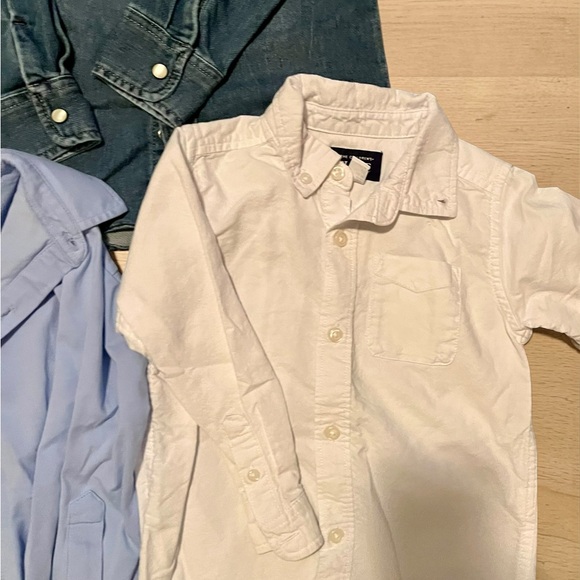 3T Boys Long Sleeve Button Down Shirt Lot -GAP, Old Navy, Children’s Pl, Smocked - Picture 4 of 9